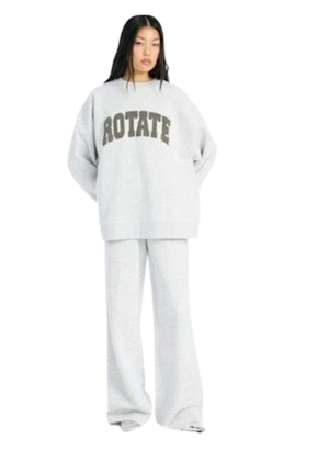 Danniela heavy sweat buks Light Grey Melange ROTATE SUNDAY